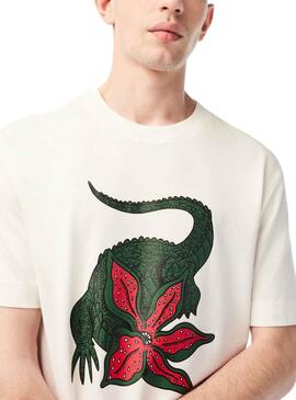 T-Shirt Lacoste Netflix Stranger Things Beige