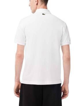 Polo Lacoste Netflix Lupin Blanc pour Homme
