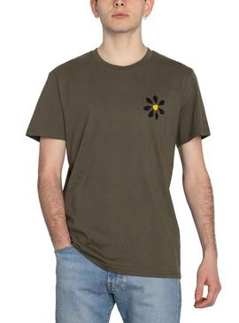 T-Shirt Klout Rudbeckia Kaki pour Femme et Homme