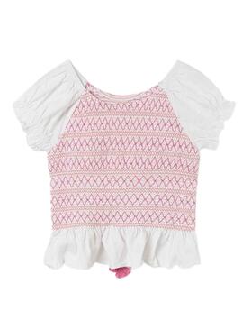 T-Shirt Mayoral Bee Nest Rose pour Fille
