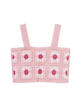 Set Top Croche et T-Shirt Mayoral Rosa pour Fille