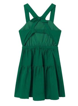 Robe Mayoral Lino Esmeralda Vert pour Fille