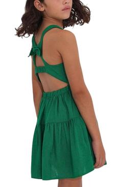 Robe Mayoral Lino Esmeralda Vert pour Fille