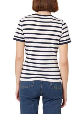 T-Shirt Naf Naf Toi Rayures pour Femme