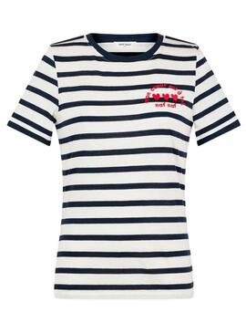 T-Shirt Naf Naf Toi Rayures pour Femme