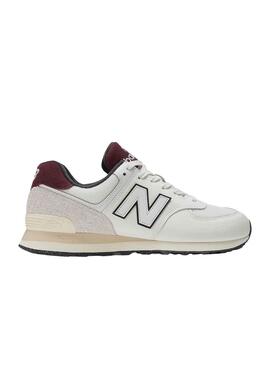 Baskets New Balance U574 Bordeaux pour Homme