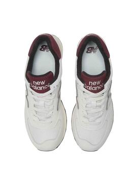 Baskets New Balance U574 Bordeaux pour Homme