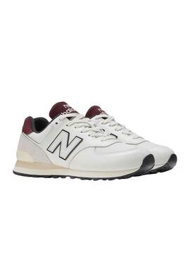 Baskets New Balance U574 Bordeaux pour Homme
