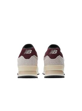 Baskets New Balance U574 Bordeaux pour Homme