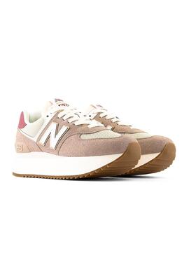 Baskets New Balance WL574 Rose pour Femme