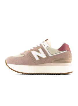 Baskets New Balance WL574 Rose pour Femme