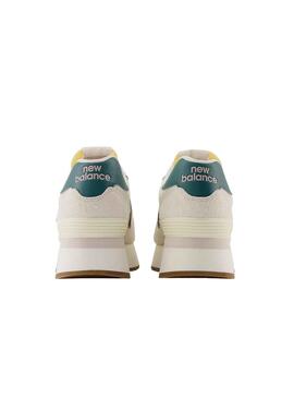 Baskets New Balance WL574 Beige pour Femme