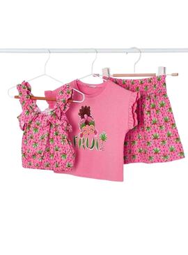 Set Mayoral Jupe 3 Pièces Rose pour Fille