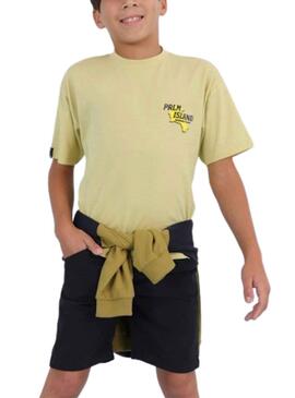 T-Shirt Mayoral Palm Island Jaune pour Garçon