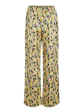 Pantalon Vila Soffy Jaune pour Femme