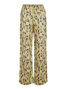 Pantalon Vila Soffy Jaune pour Femme