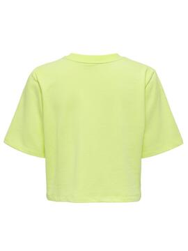 T-Shirt Only Sasja Jaune pour Femme