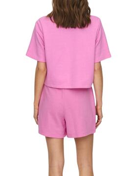 T-Shirt Only Sasja Rosa pour Femme
