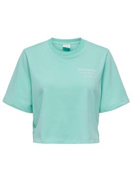 T-Shirt Only Sasja Turquoise pour Femme