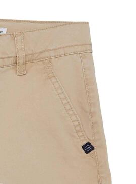 Bermuda Name It Silas Slim Long Beige pour Garçon