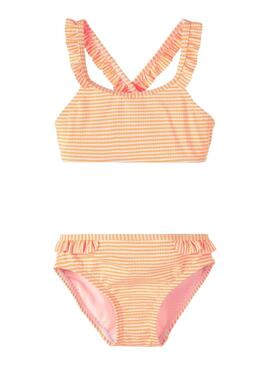 Bikini Name It Ziline Orange pour Fille