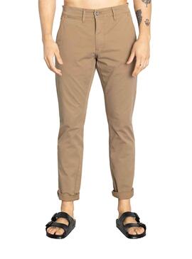 Pantalon Chino Klout Marron pour Homme