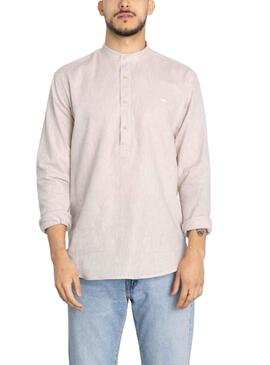 Chemise Klout Lino Beige pour Homme