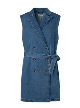 Robe Pepe Jeans Carmen Bleu pour Femme