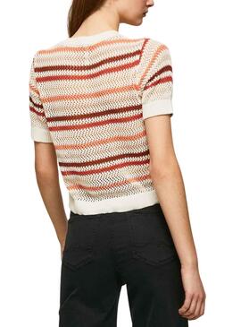 Cardigan Pepe Jeans Frances Beige pour Femme