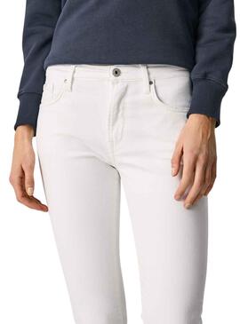 Pantalon Jeans Pepe Jeans Grâce Blanc Femme