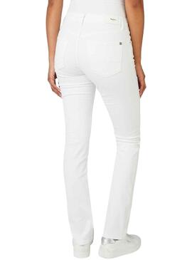 Pantalon Jeans Pepe Jeans Grâce Blanc Femme