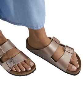 Sandales Birkenstock Arizona BF Cuivre pour Femme