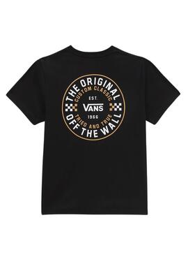 T-Shirt Vans Personnalisé Noire pour Garçon
