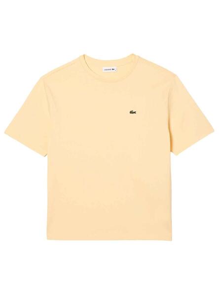 T Shirt Lacoste TF5441 Jaune pour Femme