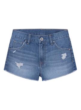 Shorts Pepe Jeans Patty Bleu Claro pour Fille