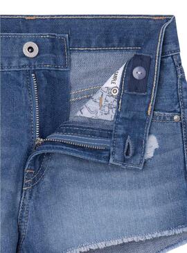 Shorts Pepe Jeans Patty Bleu Claro pour Fille