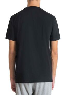 T-Shirt Antony Morato Multilogo Noire Homme