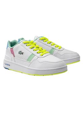 Baskets Lacoste T-Clip SUC Blanc pour Garçon
