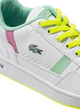 Baskets Lacoste T-Clip SUC Blanc pour Garçon