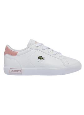 Baskets Lacoste Powercourt Blanc pour Fille