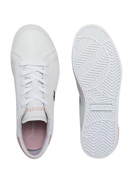 Baskets Lacoste Powercourt Blanc pour Fille