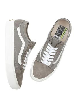Baskets Vans Old Skool Taperouge Gris pour Homme