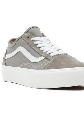Baskets Vans Old Skool Taperouge Gris pour Homme