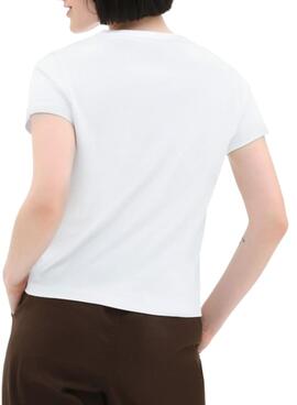 T-Shirt Vans Centre de villégiature Blanc pour Femme