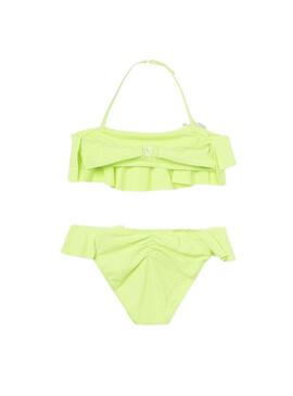 Bikini Mayoral Volants Jaune Fluo pour Fille