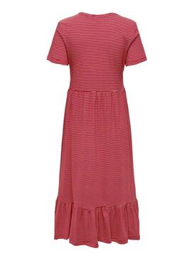 Robe Only Peplum Rouge pour Femme