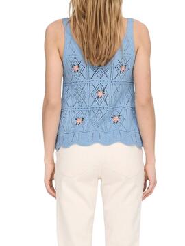 Top Only Ariba Bleu pour Femme