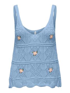 Top Only Ariba Bleu pour Femme