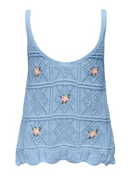 Top Only Ariba Bleu pour Femme