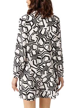 Robe Naf Naf Géo Noire pour Femme
